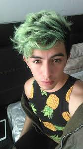 Character Inspiration Hair Styles Dyed Hair Men Green Hair Men