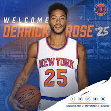 His jersey number is 4. Derrick Rose Takes New Jersey Number With Knicks Chicago Tribune