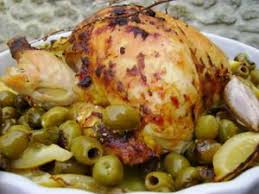 Poulet Roti Au Citron Et Aux Olives Vertes Poulet Roti Au Citron Poulet Roti Poulet