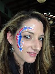 Usa face paint was never so easy! 4th Of July Face Painting Ideas Painting Inspired
