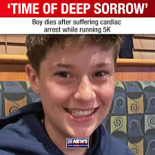 A 14-year-old collapsed from an apparent cardiac arrest during a 5K run  over the weekend.