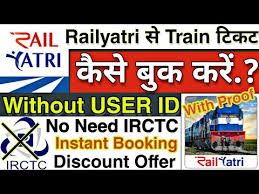 How To Book Train Ticket Online By Railyatri Without Irctc User Id Or Without Login Instant Discount Youtube