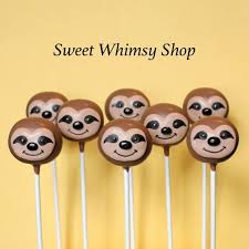 12 Cute Sloth Cake Pops For Zootopia Party Jungle Zoo Sloth Cakes Zootopia Party Cake Pops