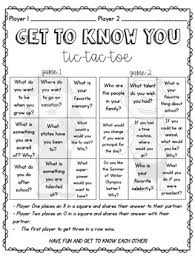 Especially when your phone is not connected to the internet. Back To School Games Get To Know You Tic Tac Toe Bundle Tpt