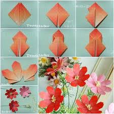 New ideas to create · paper productivity · easy to share How To Make Beautiful Paper Origami Flower Diy Tutorials