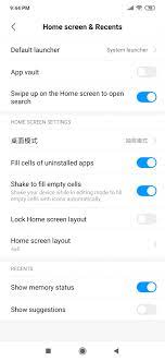 Sep 22, 2021 · here is the step by step procedure that you can follow to unlock the home screen layout in redmi. Xiaomi S Miui Launcher Finally Gets A Swipe Up Gesture To Access The App Drawer