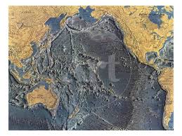 1969 Pacific Ocean Floor Map By National Geographic Maps In 2020 Relief Map National Geographic Maps Detailed Map