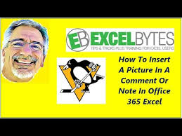 How To Insert A Picture In A Comment Or Note In Office 365 Excel Youtube