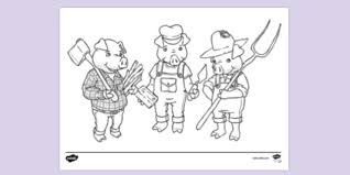 Keep your kids busy doing something fun and creative by printing out free coloring pages. Free Three Little Pigs Colouring Colouring Sheet
