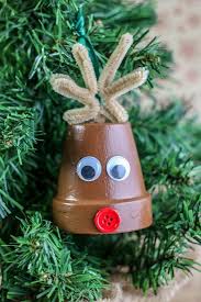 Reindeer Clay Pot Ornament Craft In 2020 Christmas Crafts Free Christmas Crafts Christmas Crafts For Adults