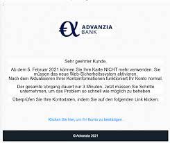 We offer an array of products that make it possible to pay anywhere, on any device. Phishing Gefalschte E Mails Im Namen Der Advanzia Bank Im Umlauf