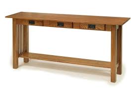 Amish American Mission Sofa Table With Three Drawers Sofa Table Mission Style Furniture Ikea Console Table