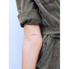#4 mountain range tattoo on tricep photo: Tiny Mountain Range Tattoo By Zaya Hastra Tattoogrid Net