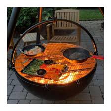 Cowboy fire pit grill accessories. Cowboy Cauldron The Dude 24 Inch Diameter Steel Cauldron Fire Pit W
