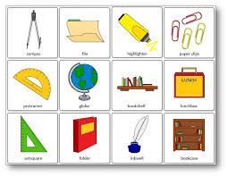 Classroom Objects Memory Game Memory Games School Supplies For Teachers Diy School Supplies Organization