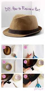 Diy How To Resize A Hat For A Perfect Fit Yesmissy Summer Diy Hats Diy Fashion