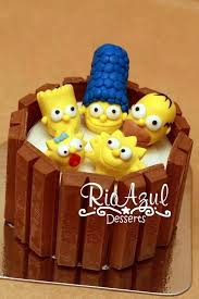 Simpson Simpsons Cake Fondant Figures Tutorial Simpsons Party