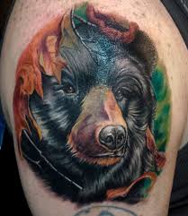 Vantaty 10 sheets realistic tiger temporary tattoos animals for men body armband soldier fake tatoo stickers for women scorpion wolf deer elk eagle bear dot adults forearm tattoos girls kids teens. 25 Creative And Unique Bear Tattoo Designs We Love Bears Blog