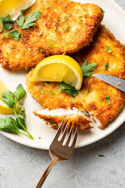 Dip the chops into the eggs and cover them with breadcrumbs. Easy Pork Schnitzel Recipe The Recipe Critic