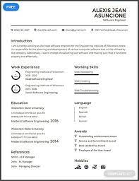 With this resume template, you'll be able to present all your skills with style. Download This Free Resume Template If You Are An Entry Level Or Professional Software Quality Engine Software Engineer Engineering Resume Templates Cv Template