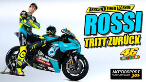 Pilota da corsa con il numero 46. Valentino Rossi Die Grunde Fur Seinen Motogp Rucktritt Youtube