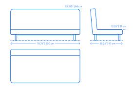 Selling both mattress, grey cover, and frame. Ikea Nyhamn Sleeper Sofa Dimensions Drawings Dimensions Com