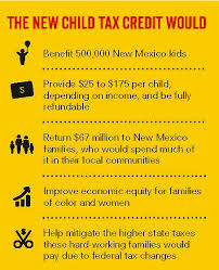 Aug 06, 2021 · how the child tax credit payments will be divided between 2021 and 2022 might be confusing. A New Child Tax Credit Would Put Us On The Road To A Stronger New Mexico New Mexico Voices For Children