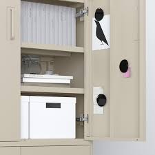 idsen cabinet with smart lock, beige