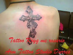 Astrology tv series music tattoos archie01. Croos Tattoo With Rosario By Arm56kafka On Deviantart