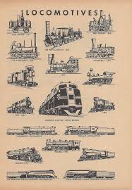 Vintage Train Illustration Locomotives Print Railroads Etsy Model Trains Train Tattoo Vintage Train