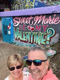 Romance is alive at The Graffiti Bridge! 💘 Think Sweet Marie ☑️ Yes? Art  by: #rodmanvisions #graffitibridge #thegraffitibridge #bemyvalentine  #valentinesday
