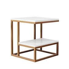 Xiaomei Nordic Sofa Side Table Small Coffee Table Balcony Bedside Table Mini Square Table 454550cm Color Coffee Table Metal Sofa Square Side Table