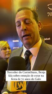 Benjamin Back fala sobre emoção de estar na festa de 70 anos do Galo. #zico  #bailedegalo #benja #jockeyclub #galo #foryou #fy