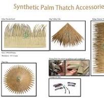 Best Fireproof Synthetic Nipa Palm Thatch Roof For Bungalow ...