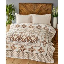 220 x 240 cm nevresim/duvet cover: Karaca Home Neos Bej Cift Kisilik Wellsoft Battaniye Karaca