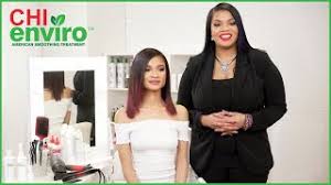 Apply Chi Enviro American Smoothing Treatment And Color How To Youtube