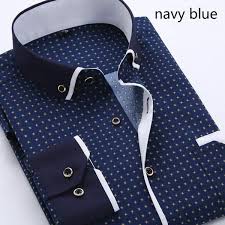 We measure sleeve length from the center point of the person's neck down to their shoulder and extending down to the center part of a persons hand. Men Shirt Long Sleeve Business Casual Printed Formal Dress Shirts Fashion Slim Fit Masculina Camisa Plus Size S 4xl Wish