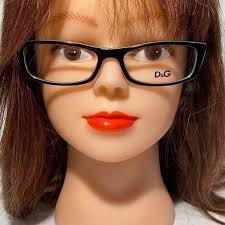 1399 Dolce & Gabbana Black White Stripe Eyeglasses 1212 1871 52016 135 NWT