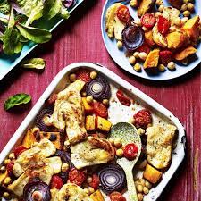 Piri Piri Halloumi Sweet Potato Traybake Healthy Recipe Ww Uk Recipe Recipes Veg Dishes Halloumi
