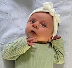 Lyla Grace Lancaster is almost one month old! To quote Phil Vassar's song,  American Child (with two edits in parenthesis): “7 lbs. (14) oz she's got  my nose and she's into my