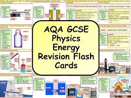 Aqa Ks4 Gcse Physics Science Energy Revision Flashcards Science Flashcards Gcse Physics Flashcards