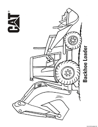 Almost files can be used for commercial. Backhoe Loader Truck Coloring Pages Printable