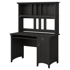 Salinas Mission Style Desk With Hutch Vintage Black Bush Furniture Target