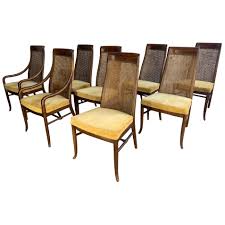 Make an offer on a great item today! Midcentury High Back Cane Dining Chairs By Drexel At 1stdibs