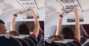 Passengers traveling from antalya to moscow in ural airlines were subjected to a horrific sight. Watch This Viral Video Of A Woman Drying Underwear On An Air Vent During A Full Ural Airlines Flight Maxim