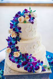 A Simple And Elegant Destination Wedding In Kauai Hawaii Destination Wedding Details Purple Wedding Cakes Purple Wedding Orchid Wedding