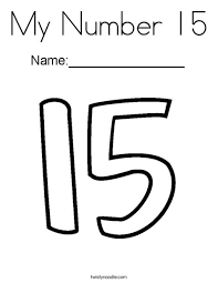 This coloring page doesn't include any quotes, but it can still help you with your anxiety. My Number 15 Coloring Page Twisty Noodle