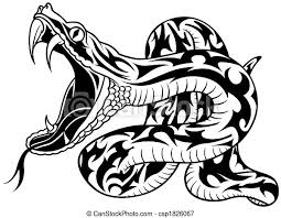 109 outstanding snake bite piercing ideas for you one of the most famous designs in the tattoo industry is the feather. Snake Tattoo 02 Schwarze Illustration Canstock