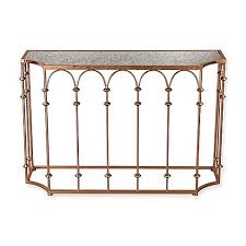 Sterling Industries Arched Console Table In Copper Bed Bath Beyond Console Table Sterling Industries Antique Mirror