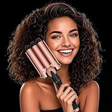 Mistcado 3 Barrels Wave Iron, 25 mm Ceramic Tourmaline Hair Curling Iron  Waver Wall with LCD Temperature Display, Quick Heating, Foldable Crimpers  for Travel : Amazon.de: Beauty